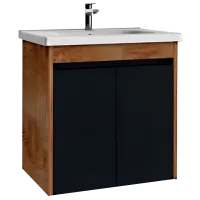 Dulap cu lavoar Creavit Link Pe perete/ MDF/ Brown