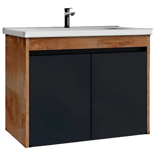 Шкаф с умывальником Creavit Link Настенная/ МДФ/ Коричневый photo 1