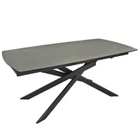 Кухонный стол раскладной DecoPrim Lea Керамика/ Тёмно-серый