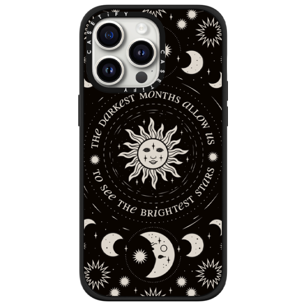 Husă pentru smartphone Apple iPhone 15 Pro Max Casetify/ Back/ TPU/ White Black photo 1