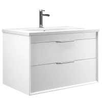 Dulap cu lavoar Orka Clay 80 Pe perete / MDF / White