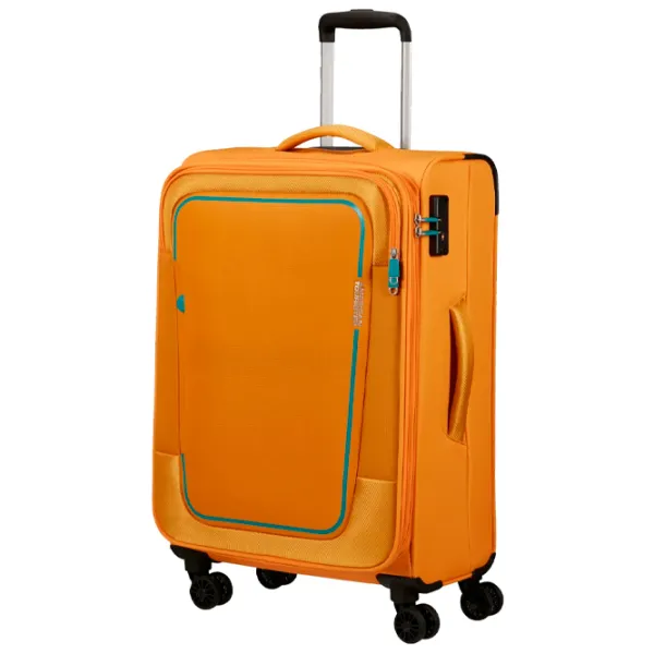 Valiză American Tourister Pulsonic Spinner Expandable 64l/ Sunset Yellow photo 1 Valiză American Tourister Pulsonic Spinner Expandable 64l/ Sunset Yellow photo 1