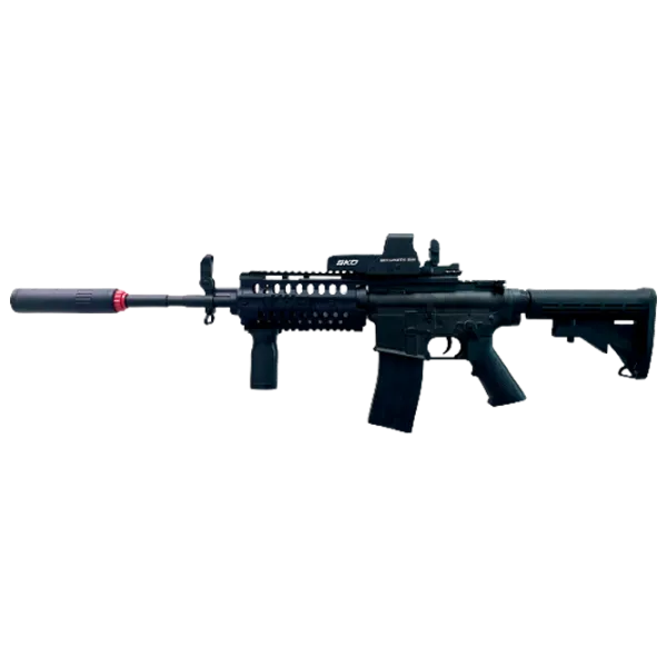 Pistol automat de jucărie SKD M4 S-System CS0922 14+/ Bile gel/ Black photo 1