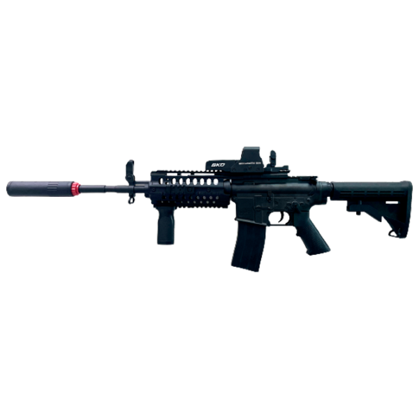 Pistol automat de jucărie SKD M4 S-System CS0922 14+/ Bile gel/ Black photo 1