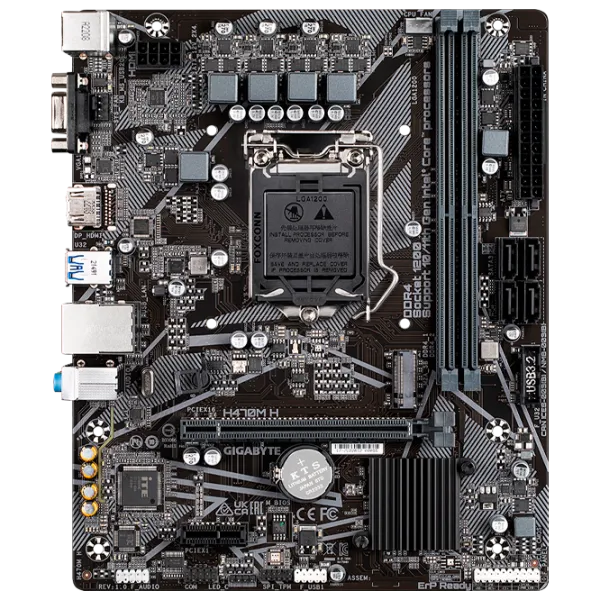 Placă de bază Gigabyte H470M H micro ATX/ Intel H470 photo 1