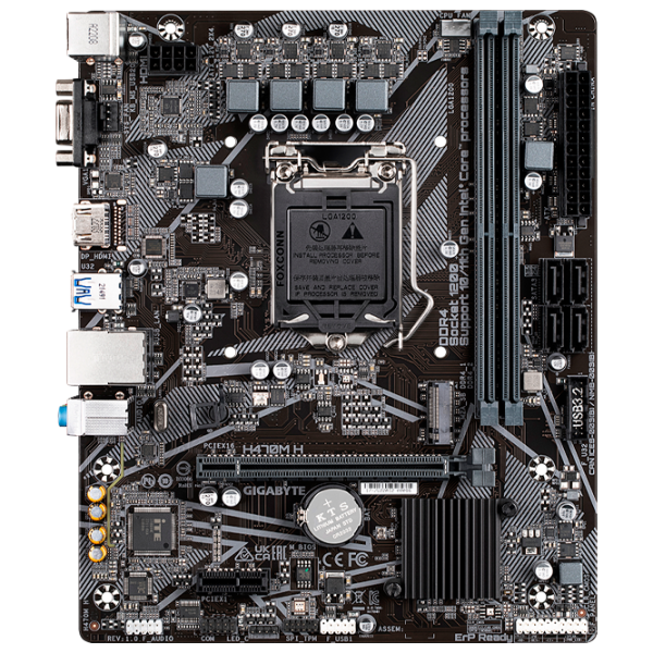 Placă de bază Gigabyte H470M H micro ATX/ Intel H470 photo 1