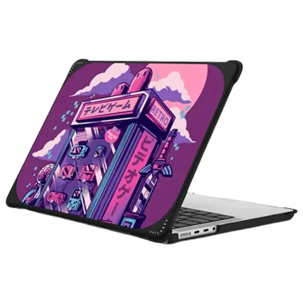 Husă pentru laptop Casetify Impact Case Retro Vending Machine 14"/ Black photo 1
