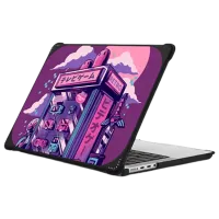 Чехол для ноутбука Casetify Impact Case Retro Vending Machine 14"/ Черный