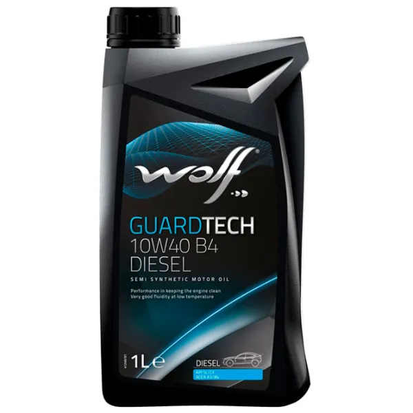 Ulei de motor Wolf 10W40 GUARDTECH B4 DIESEL 10W-40 1 l semisintetic photo 1