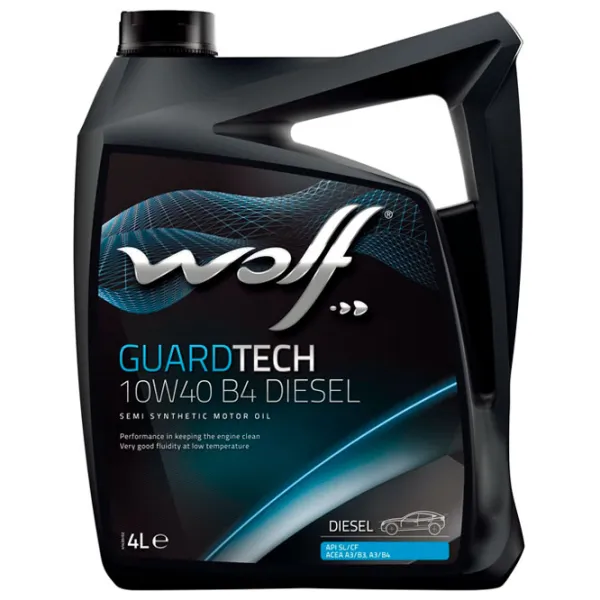 Ulei de motor Wolf 10W40 GUARDTECH B4 DIESEL 10W-40 4 l semisintetic photo 1