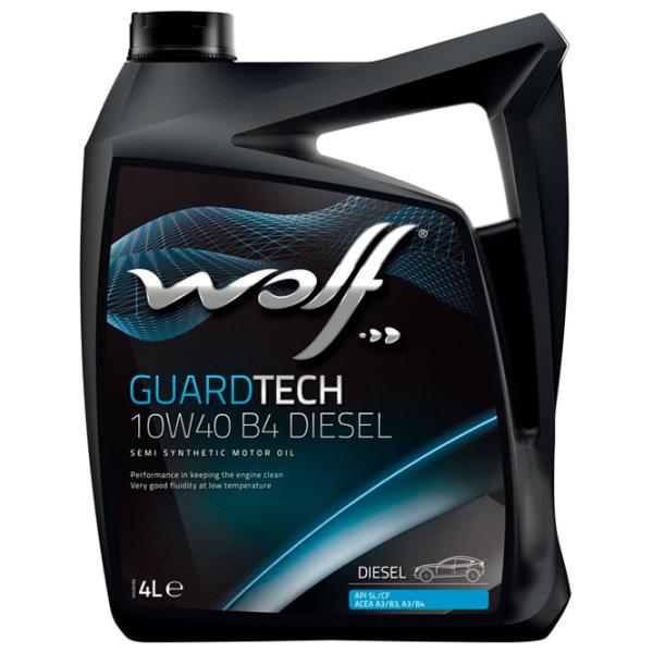 Ulei de motor Wolf 10W40 GUARDTECH B4 DIESEL 10W-40 4 l semisintetic photo 1