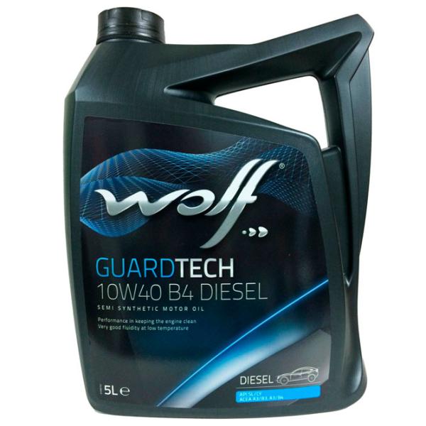 Ulei de motor Wolf 10W40 GUARDTECH B4 DIESEL 10W-40 5 l semisintetic photo 1