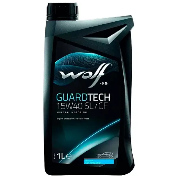 Моторное масло Wolf 15W40 GUARDTECH SL/ CF 15W-40 1 л минеральное photo 1