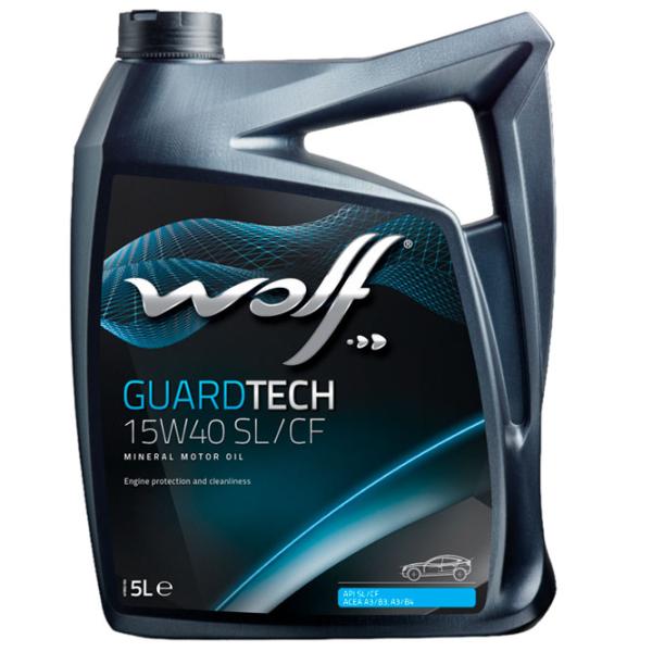 Моторное масло Wolf 15W40 GUARDTECH SL/ CF 15W-40 5 л минеральное photo 1