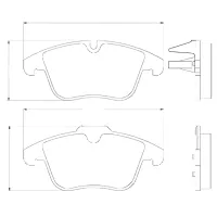 Тормозные колодки Aplus 71250AAP передние/ дисковые