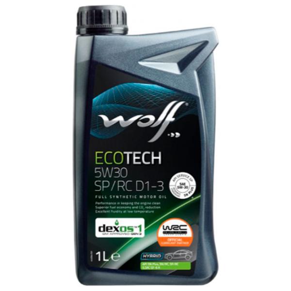 Моторное масло Wolf 5W30 ECOTECH SP/ RC D1-3 5W-30 1 л синтетическое photo 1 Моторное масло Wolf 5W30 ECOTECH SP/ RC D1-3 5W-30 1 л синтетическое photo 1