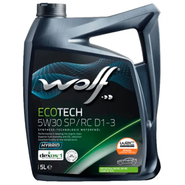 Ulei de motor Wolf 5W30 ECOTECH SP/ RC D1-3 5W-30 5 l sintetic photo 1