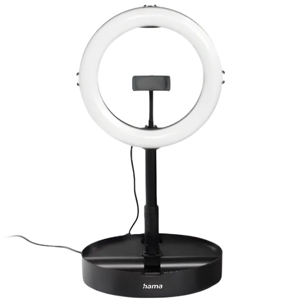 Штатив с круглой лампой Hama SpotLight Smart 102 II 259 мм Черный photo 1