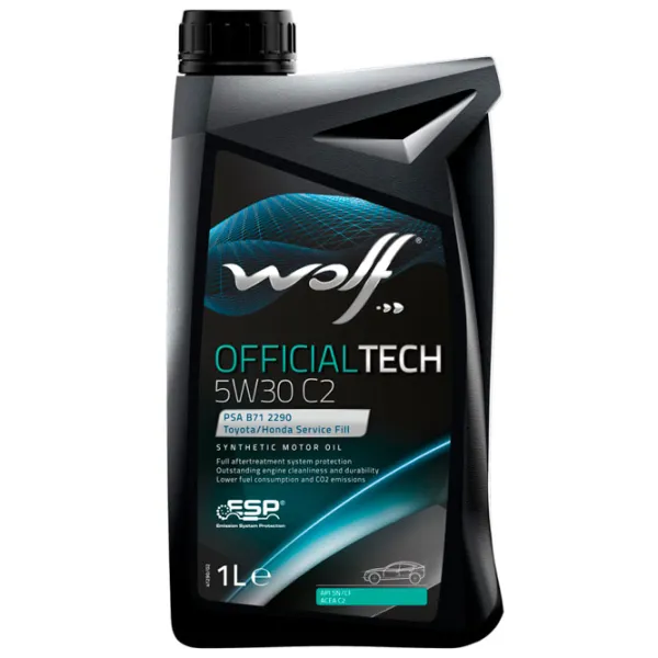 Моторное масло Wolf 5W30 OFFICIALTECH C2 5W-30 1 л синтетическое photo 1 Моторное масло Wolf 5W30 OFFICIALTECH C2 5W-30 1 л синтетическое photo 1