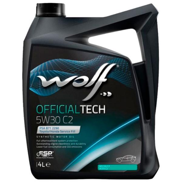 Моторное масло Wolf 5W30 OFFICIALTECH C2 5W-30 4 л синтетическое photo 1 Моторное масло Wolf 5W30 OFFICIALTECH C2 5W-30 4 л синтетическое photo 1