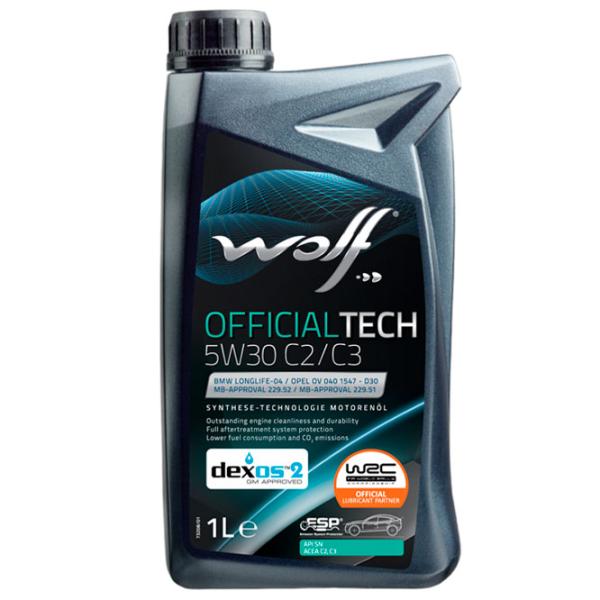 Ulei de motor Wolf 5W30 OFFICIALTECH C2/ C3 5W-30 1 l sintetic photo 1
