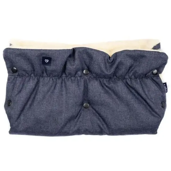 Mănuși pentru cărucior Zaffiro Mufa merino wool Poliester, Lână/ Navy Blue photo 1