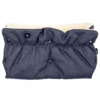 Рукавицы для коляски Zaffiro Mufa merino wool Полиэстер, Шерсть/ Navy Blue