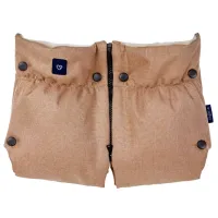 Рукавицы для коляски Zaffiro Merino wool Полиэстер, Шерсть/ Бежевый