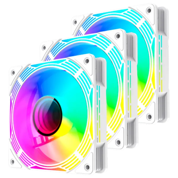 Ventilator de carcasă Gamemax KF300 WH 3xARGB Fan Kit Hydro Bearing/ 1600 rpm photo 1