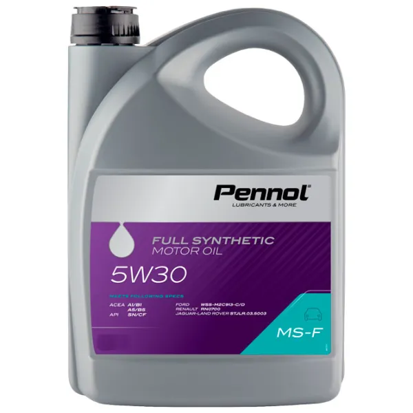 Моторное масло Pennol 5W30 MS-F 5W-30 4 л синтетическое photo 1