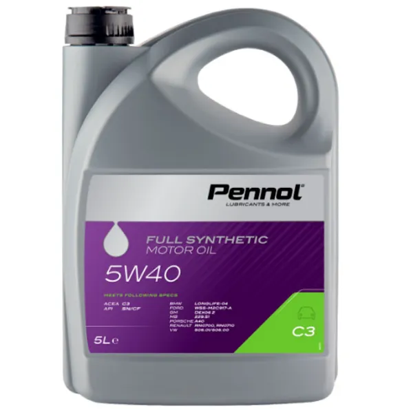 Моторное масло Pennol 5W40 C3 5W-40 5 л синтетическое photo 1