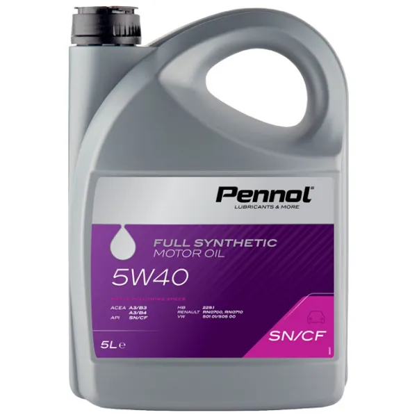 Моторное масло Pennol 5W40 SN/ CF 5W-40 5 л синтетическое photo 1 Моторное масло Pennol 5W40 SN/ CF 5W-40 5 л синтетическое photo 1