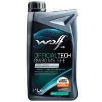 Моторное масло Wolf 0W30 OFFICIALTECH MS-FFE 0W-30 1 л синтетическое