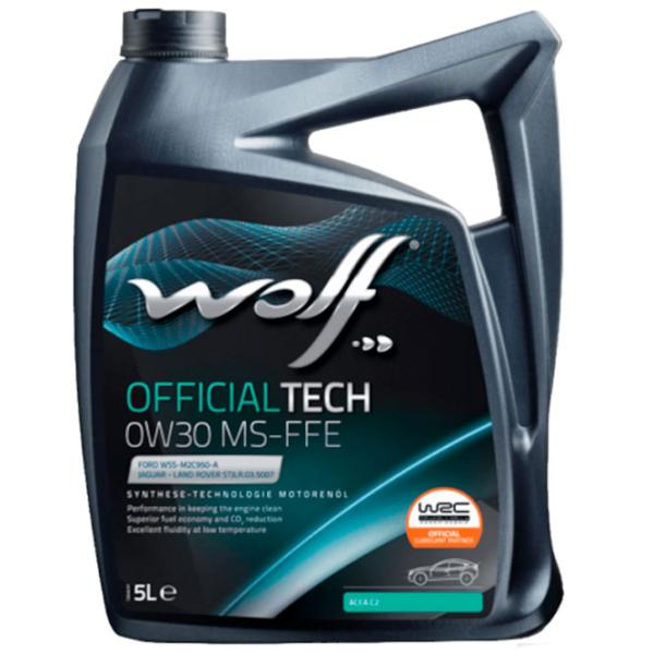 Моторное масло Wolf 0W30 OFFICIALTECH MS-FFE 0W-30 5 л синтетическое photo 1