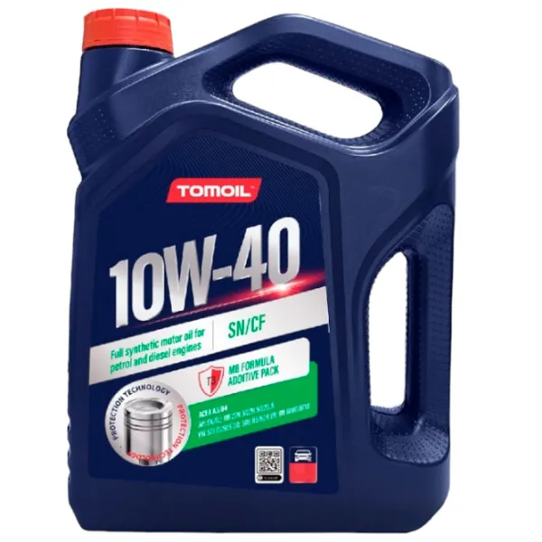Моторное масло Tomoil 10W40 SN/ CF 10W-40 5 л синтетическое photo 1 Моторное масло Tomoil 10W40 SN/ CF 10W-40 5 л синтетическое photo 1
