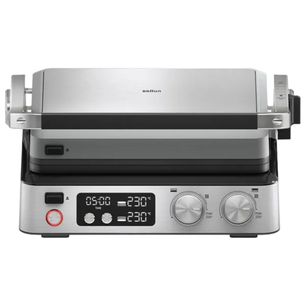 Электрогриль Braun CG7044 Контактный, Барбекю/ 2000 Вт/ Черный Нержавеющая сталь photo 1