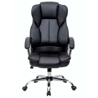 Fotoliu de birou Magnus CR 7025 ECO Piele/ Black