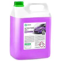 Автошампунь Grass Active Foam GEL+ кузов, колеса