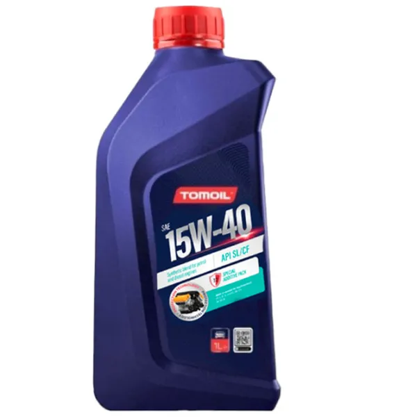 Моторное масло Tomoil 15W40 SL/ CF 15W-40 1 л полусинтетическое photo 1