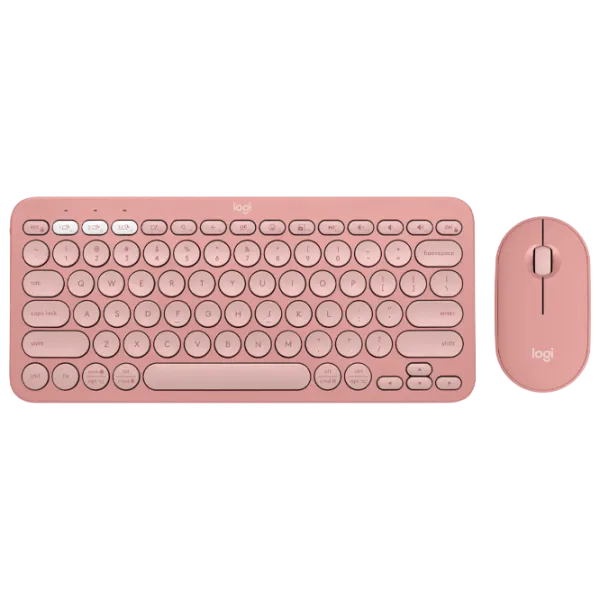 Клавиатура и Мышь Logitech Pebble 2 Combo Беспроводные/ Rose photo 1