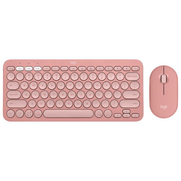 Клавиатура и Мышь Logitech Pebble 2 Combo Беспроводные/ Rose photo 1