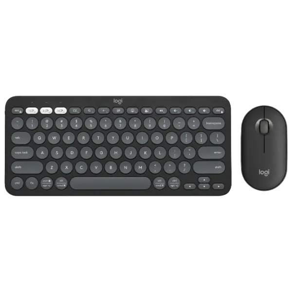 Клавиатура и Мышь Logitech Pebble 2 Combo for Mac Беспроводные/ Графитовый photo 1