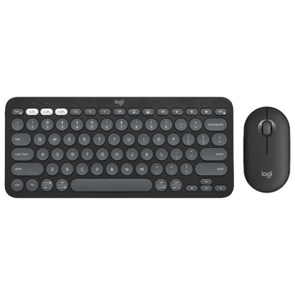 Клавиатура и Мышь Logitech Pebble 2 Combo for Mac Беспроводные/ Графитовый photo 1