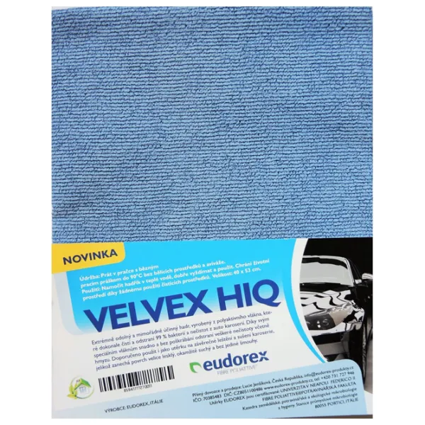 Салфетка Eudorex Velvex HiQ Микрофибра, полиуретан/ кузов, стекло photo 1 Салфетка Eudorex Velvex HiQ Микрофибра, полиуретан/ кузов, стекло photo 1