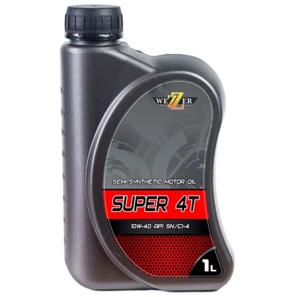 Моторное масло Wezzer Super 4T 10W-40 1 л полусинтетическое photo 1