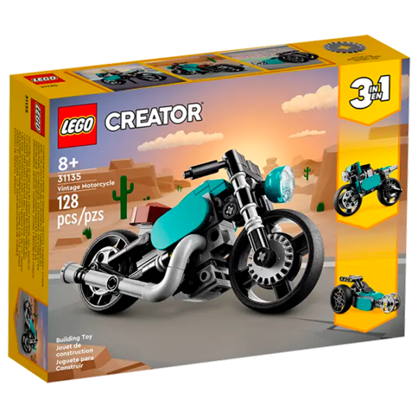 Конструктор LEGO Vintage Motorcycle Транспорт/ Разноцветный photo 1