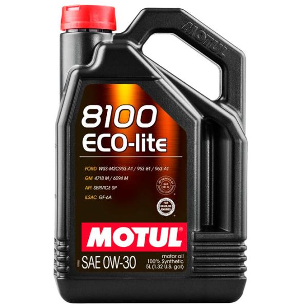 Моторное масло Motul 0W30 8100 ECO-LITE 0W-30 5 л синтетическое photo 1
