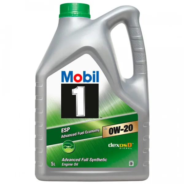 Моторное масло Mobil 0W20 ESP X2 0W-20 5 л синтетическое photo 1
