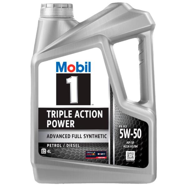 Моторное масло Mobil 5W50 M1 FS X2 5W-50 4 л синтетическое photo 1