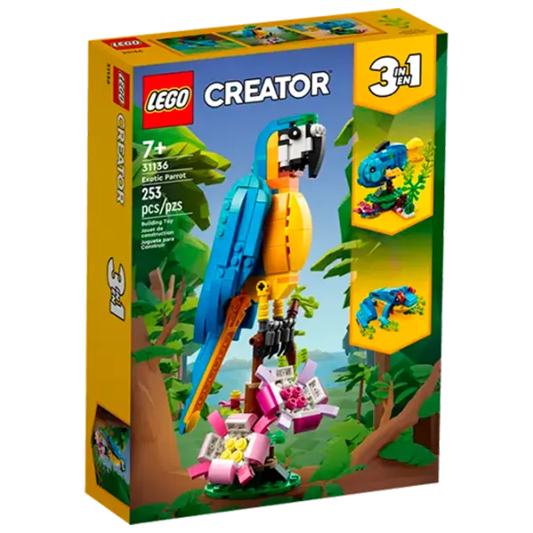 Constructor LEGO Exotic Parrot Animale/ Multicolor photo 1